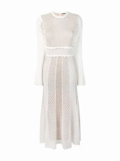 backless mesh dress