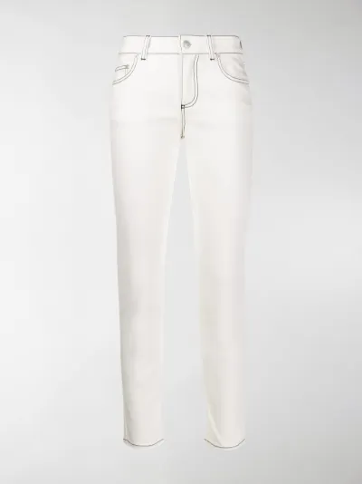 low rise crop jeans