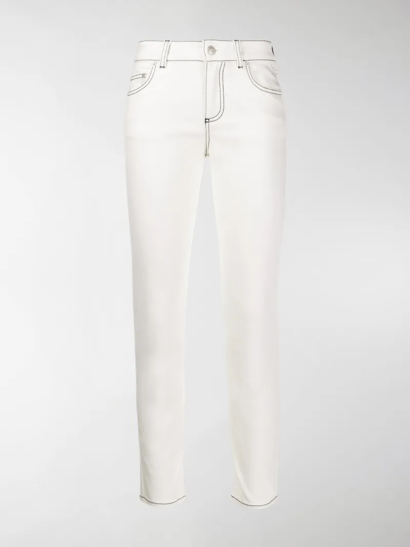 low rise cropped pants