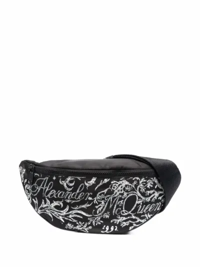 MARSUPI Uomo | Alexander McQueen Marsupio Harness Biker Skull Nero »  Bebnuraghetalia