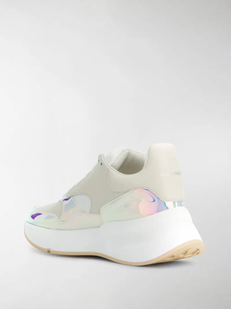 metallic chunky sneakers