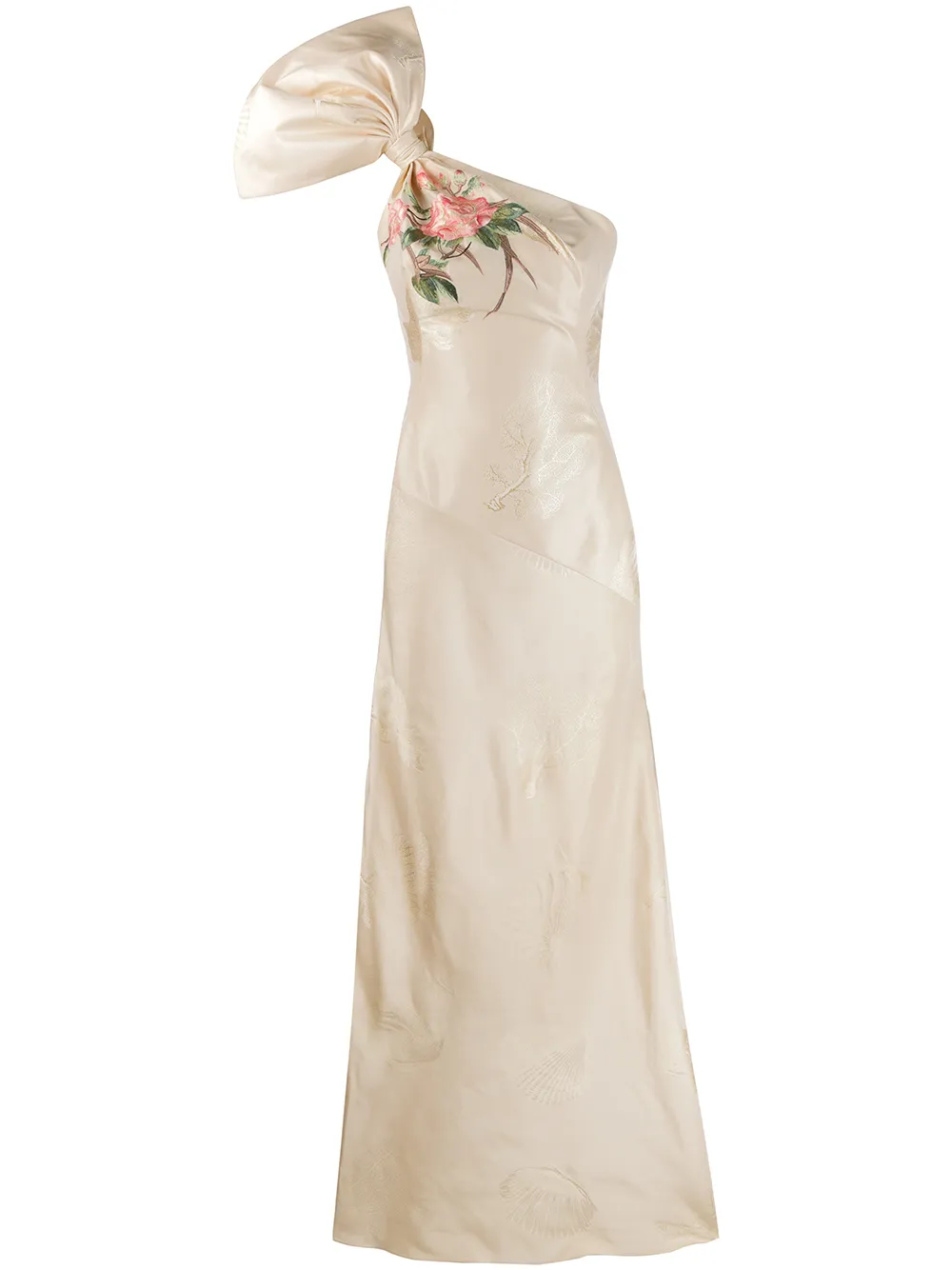 alexander mcqueen one shoulder dress