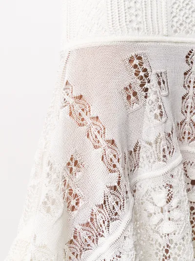 Alexander mcqueen white lace dress on sale