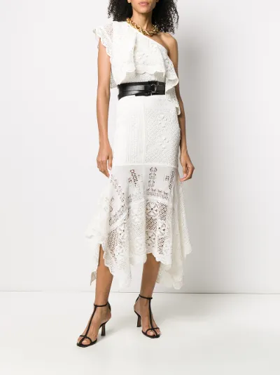 Alexander mcqueen white lace dress best sale