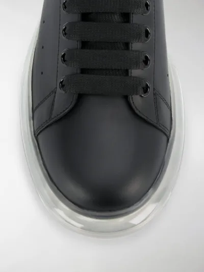 alexander mcqueen clear sole black