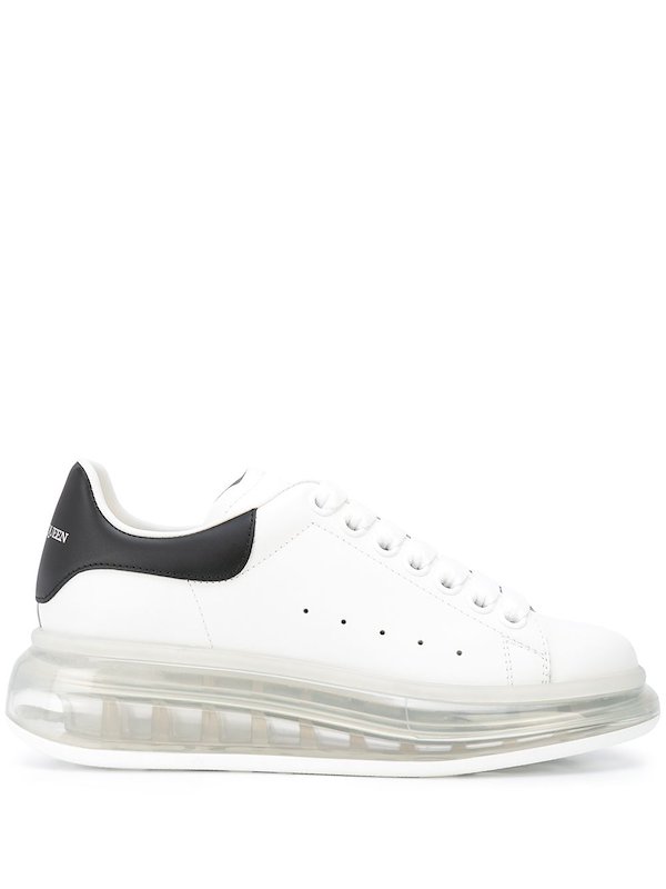 men's oversized leather platform sneakers