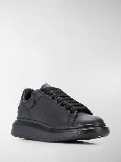 alexander mcqueen black leather shoes
