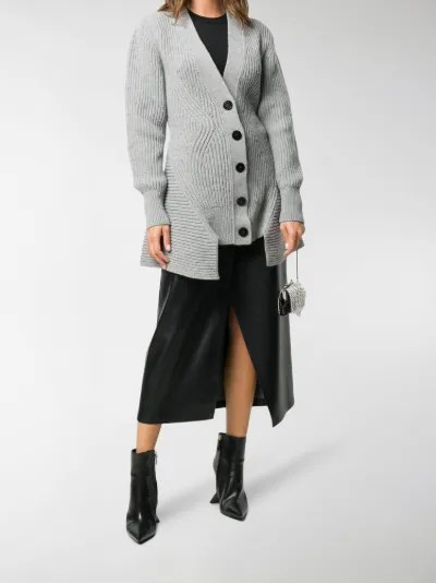 alexander mcqueen peplum cardigan