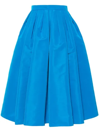 Silk faille midi outlet skirt