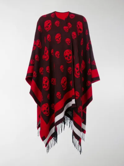 Alexander McQueen - Poncho con frange