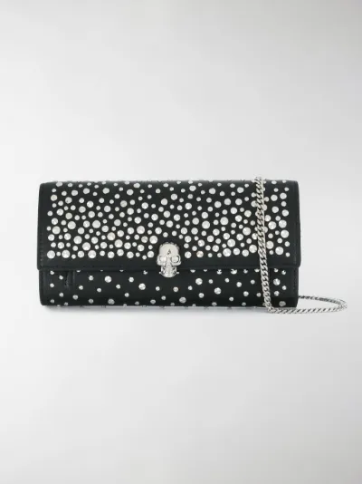 Alexander McQueen - Portafoglio borchiato con catena