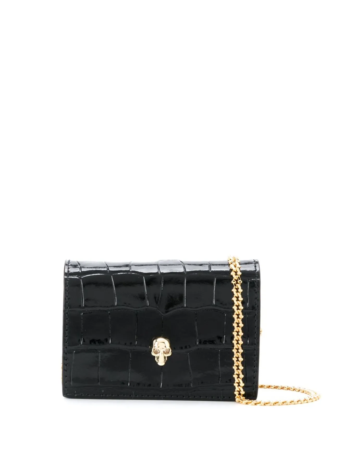 Alexander McQueen Portafoglio con catena nero | MODES