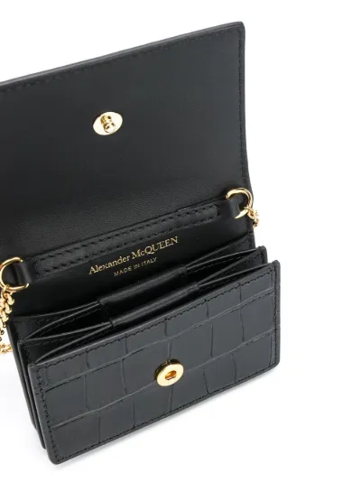 Alexander McQueen Portafoglio con catena nero | MODES