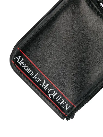 Alexander McQueen Portafoglio con logo a portachiavi nero | MODES