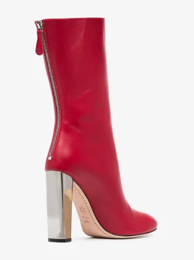 alexander mcqueen sculpted heel boots