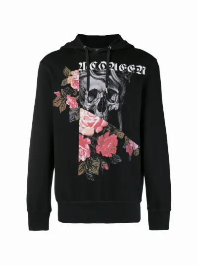 Alexander mcqueen skull hoodie online