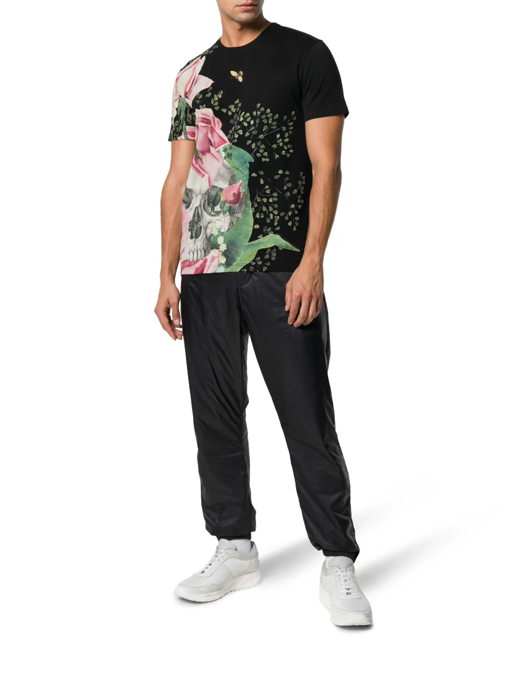 alexander mcqueen rose shirt