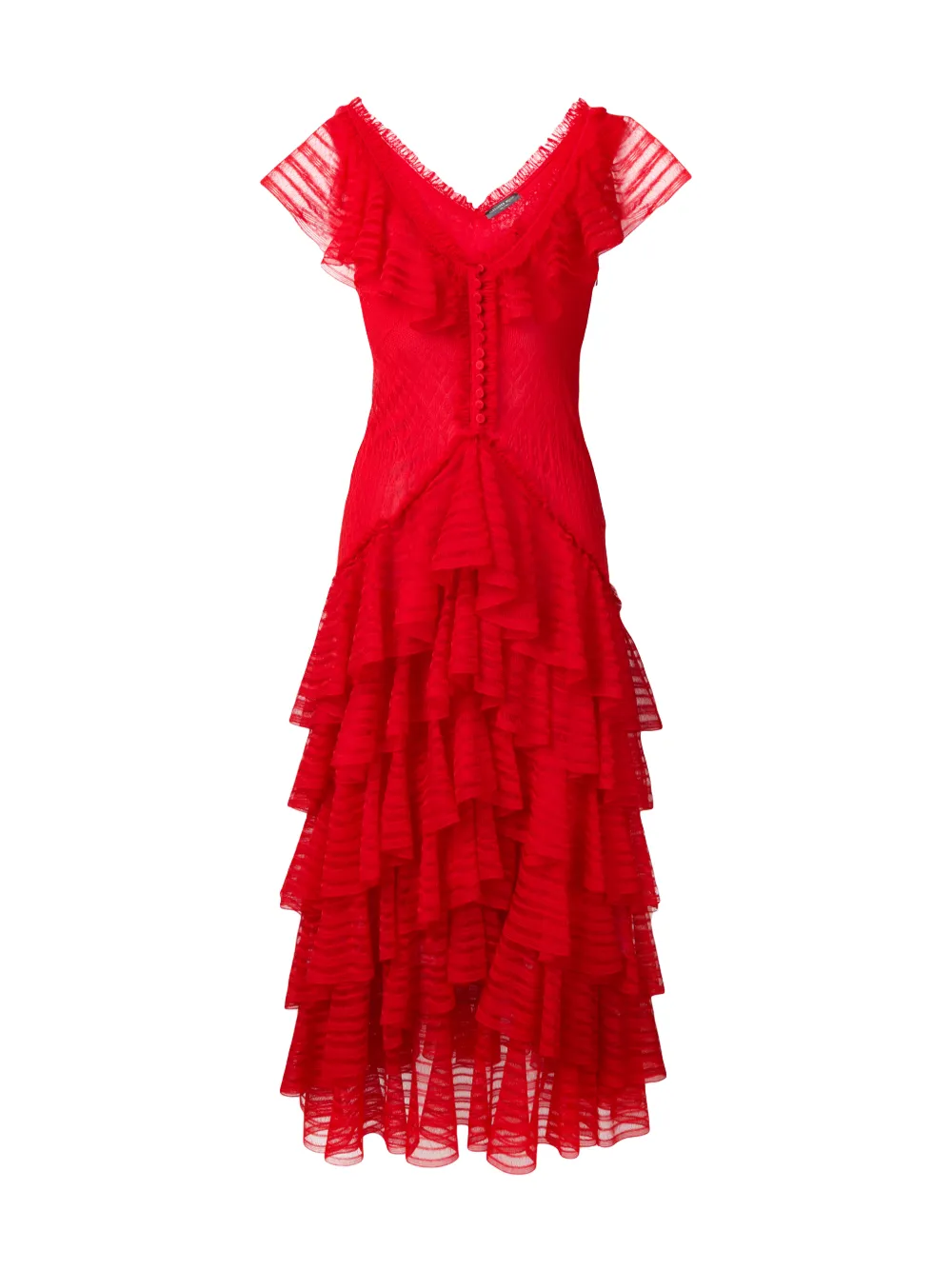 Alexander mcqueen shop ruffle dress