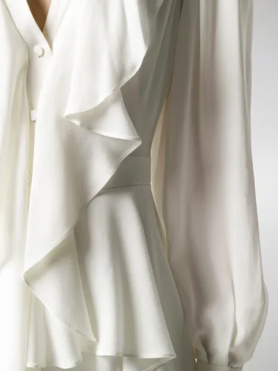 alexander mcqueen ruffle dress