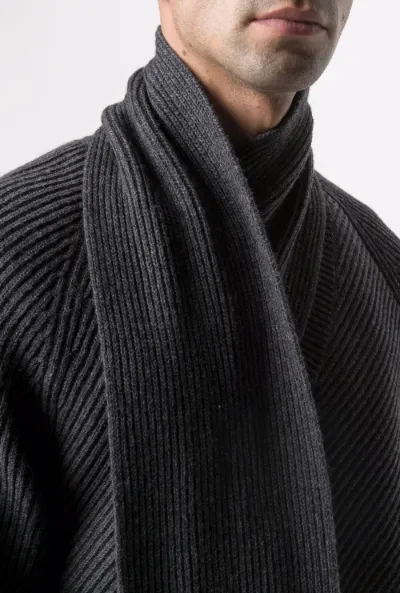 sweater with scarf neck