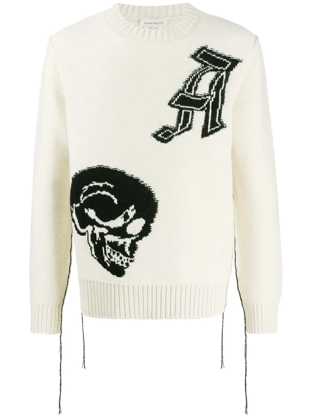 alexander mcqueen sweater skull