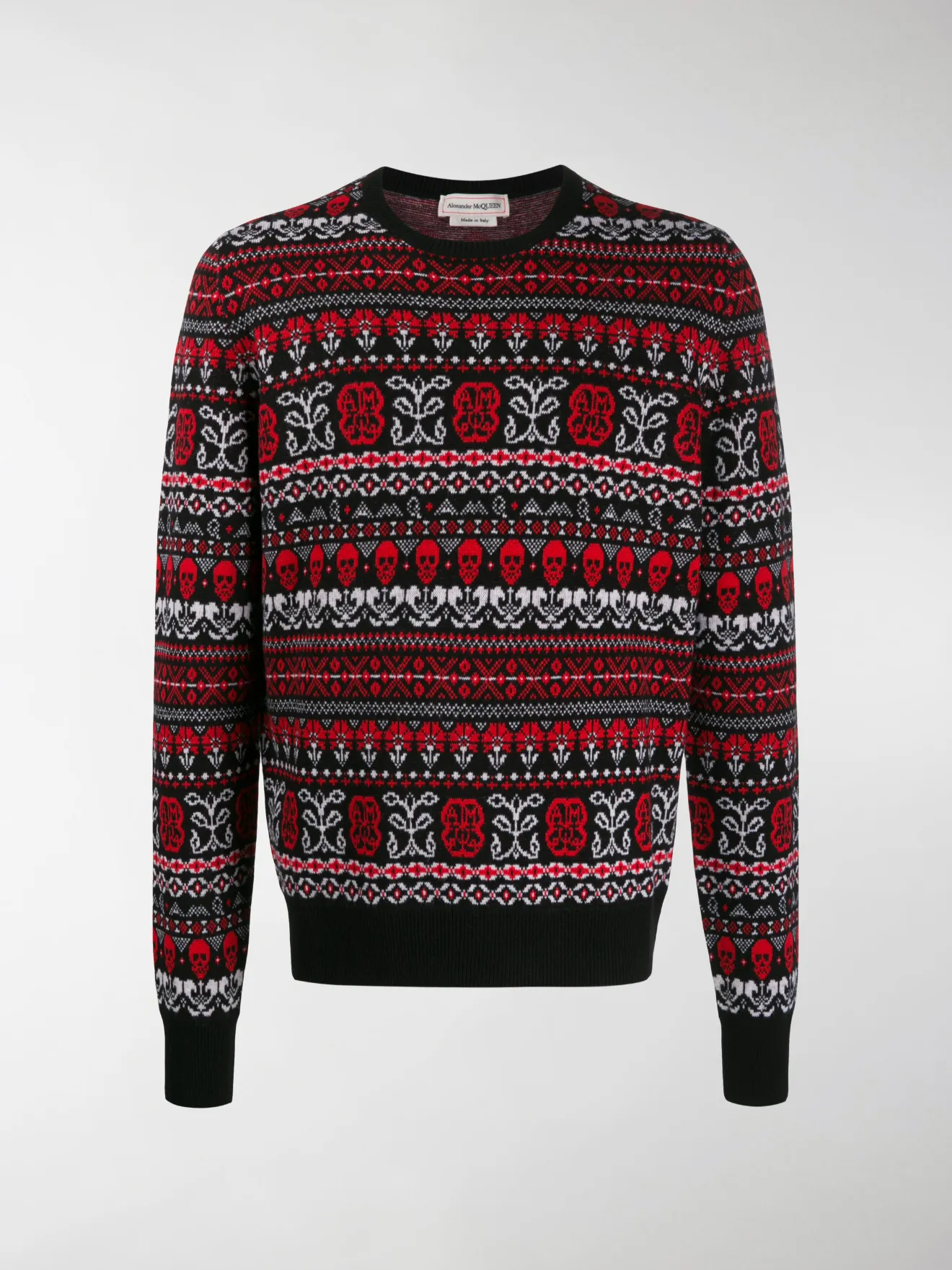 alexander mcqueen skull sweater