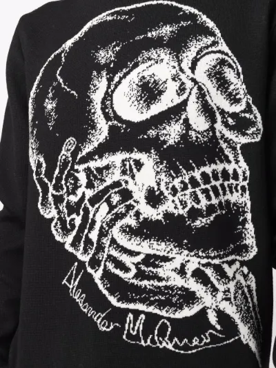 alexander mcqueen sweater skull
