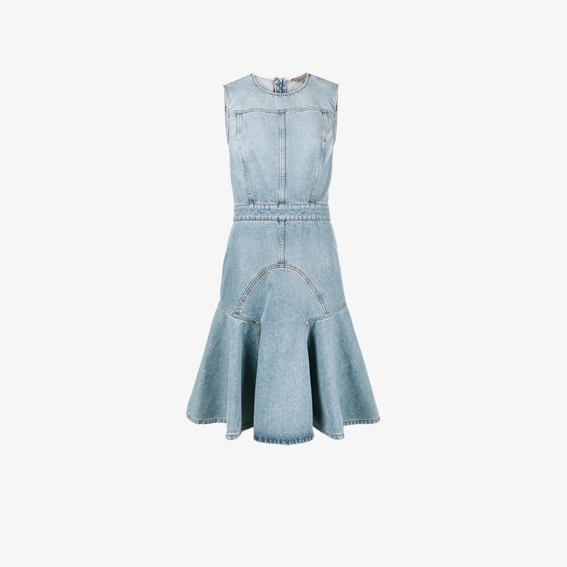 alexander mcqueen denim dress