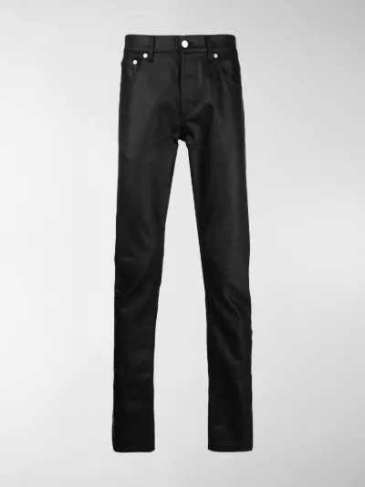 slim cut jeans