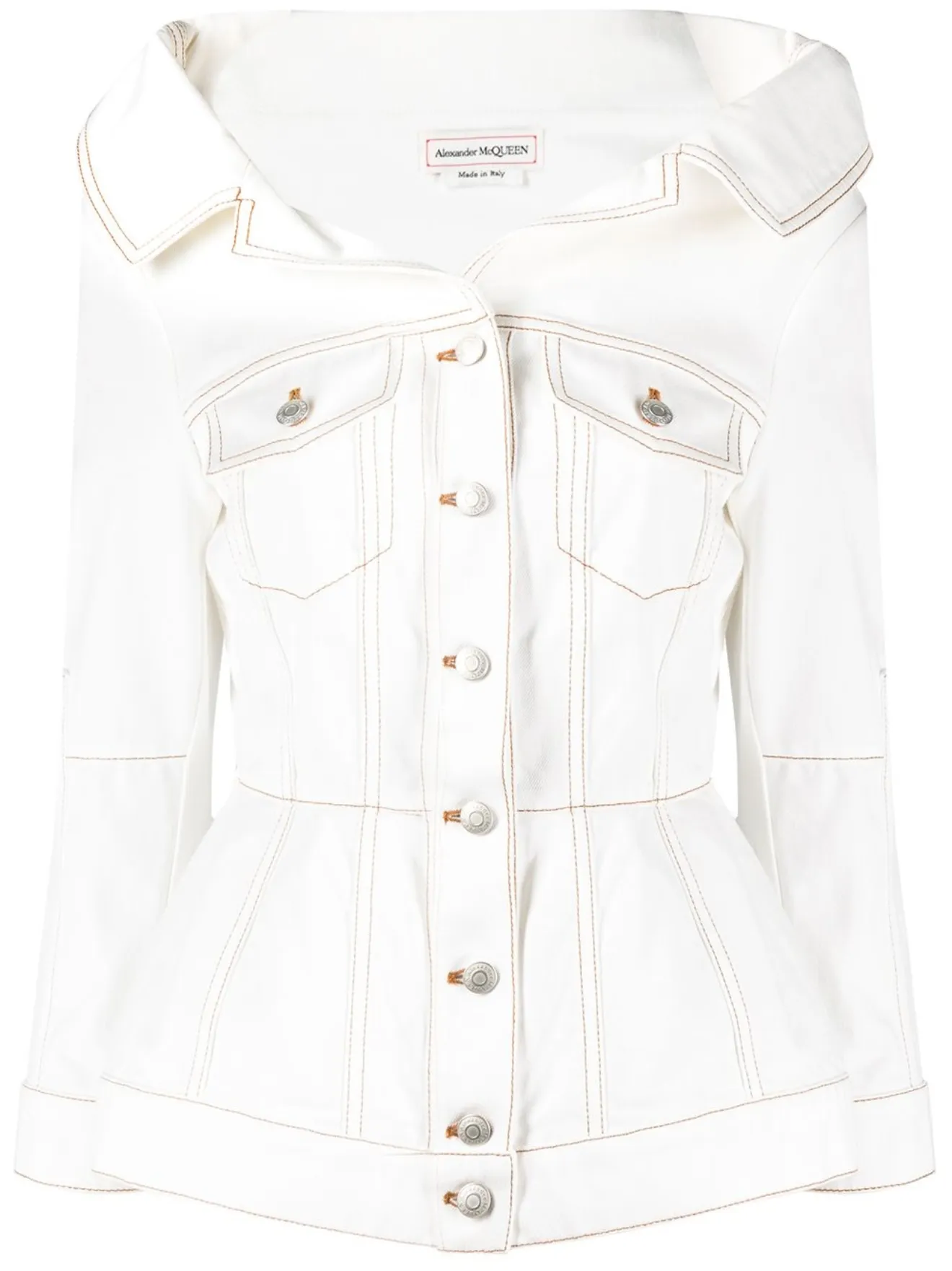 alexander mcqueen white jacket