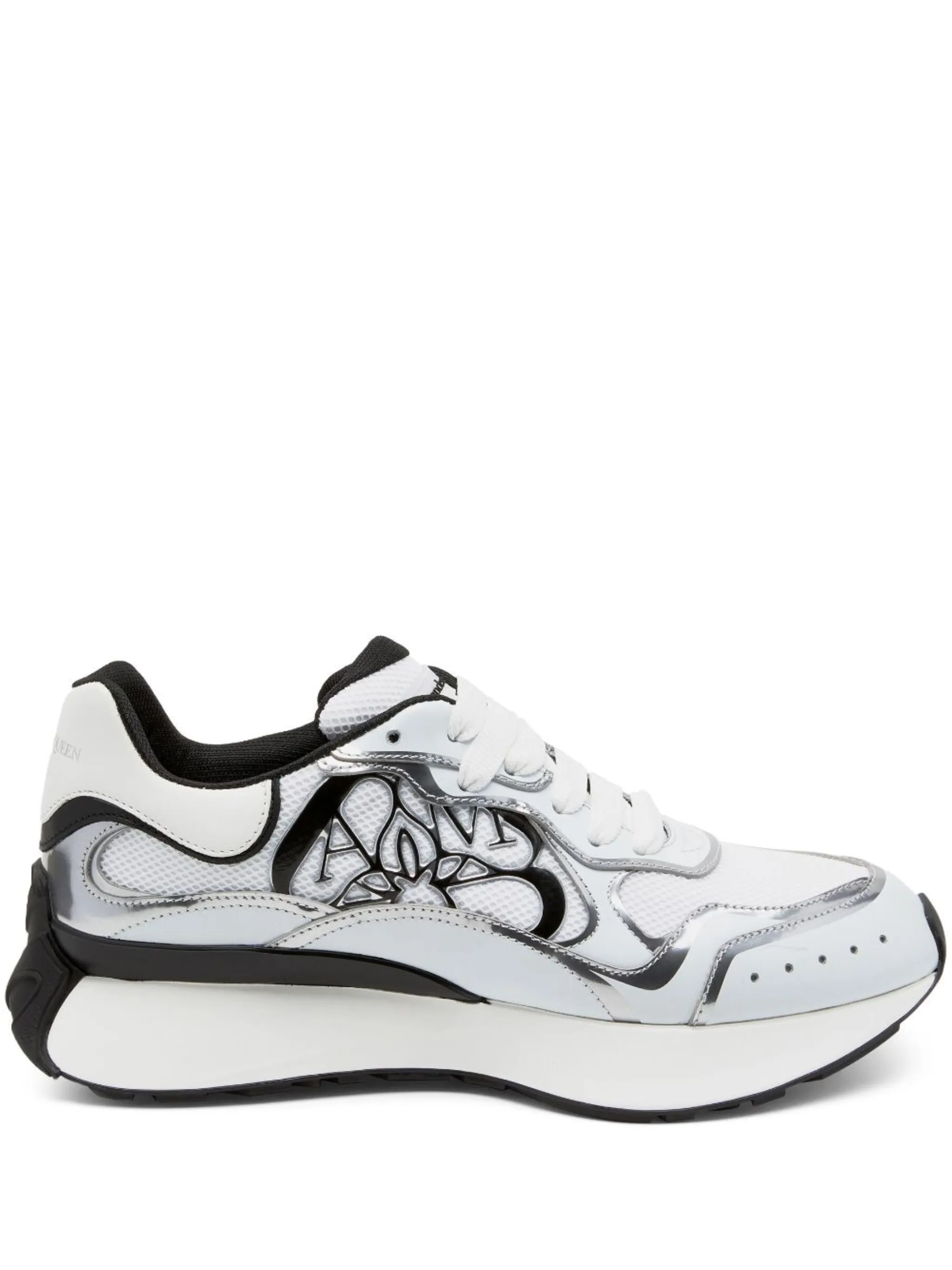 Alexander McQueen Oversized Sneaker (White/Silver) – CNCPTS
