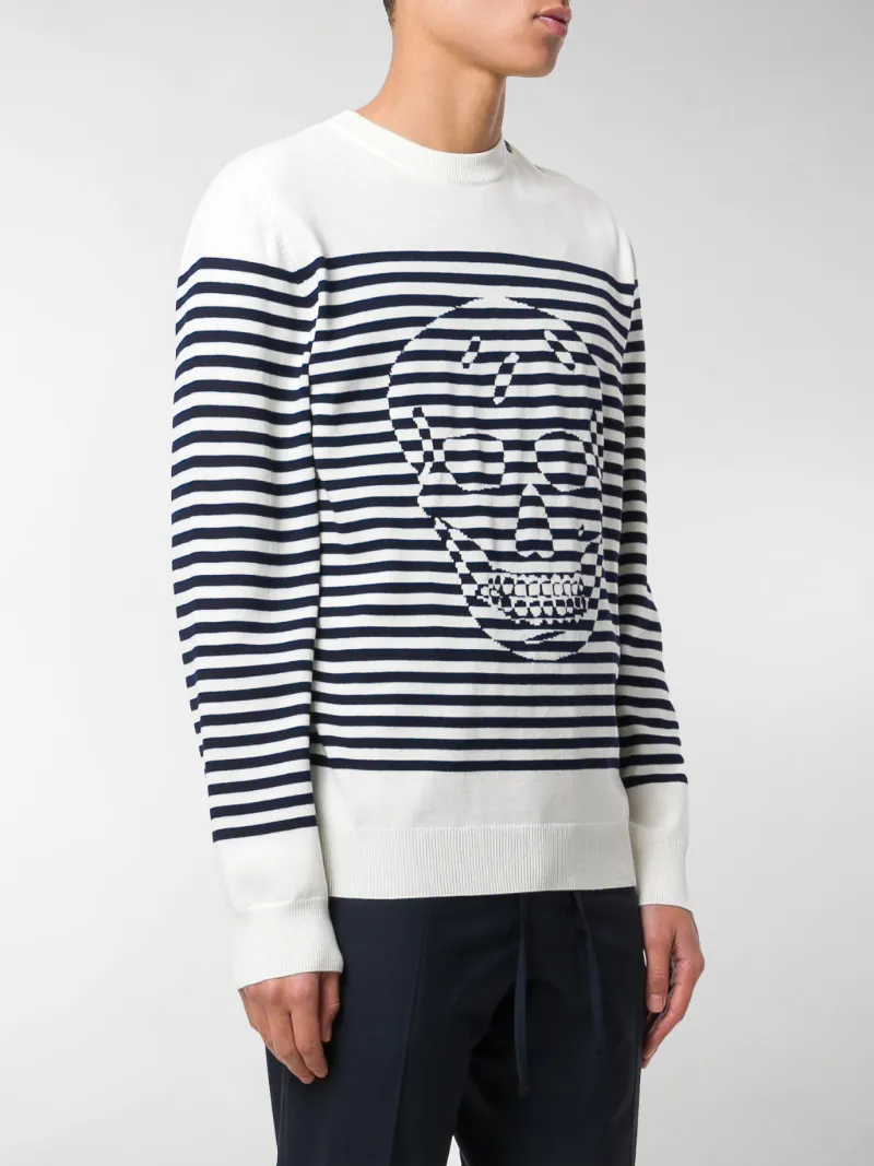 alexander mcqueen sweater skull