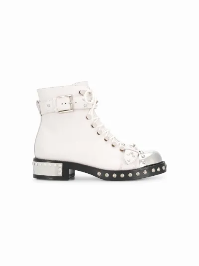 Alexander mcqueen hobnail ankle boots online