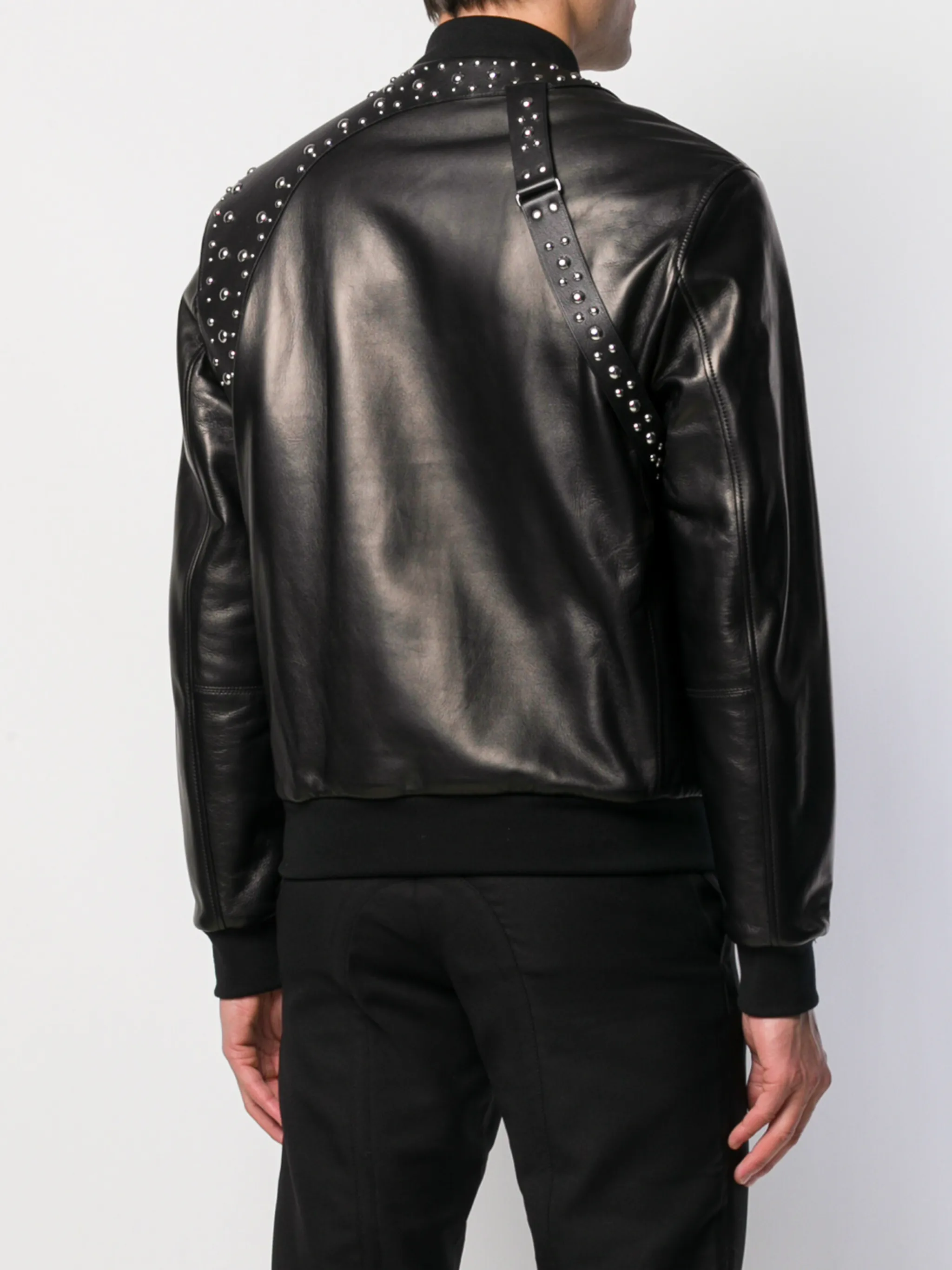 Alexander McQueen studded harness bomber jacket | Eraldo.com US