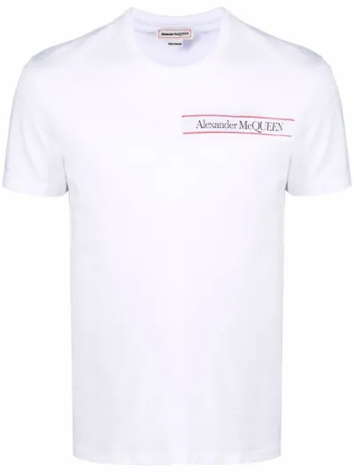Alexander McQueen T-shirt con applicazione bianco | MODES