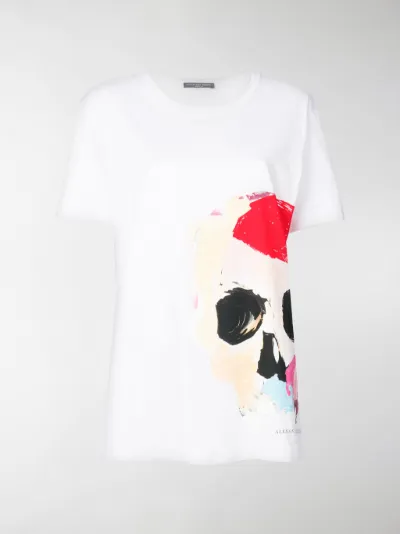 Alexander McQueen - T-shirt oversize con teschio