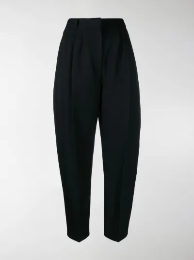 tapered pleated trousers