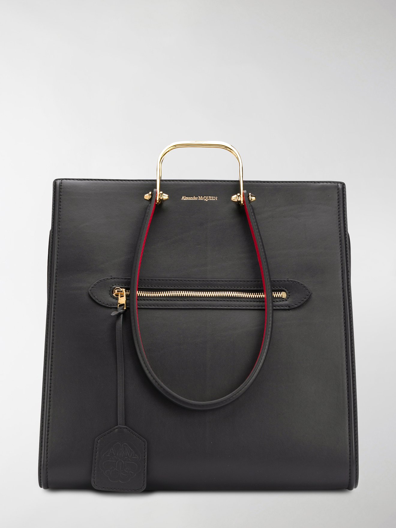 Alexander McQueen The Tall Story tote bag black MODES