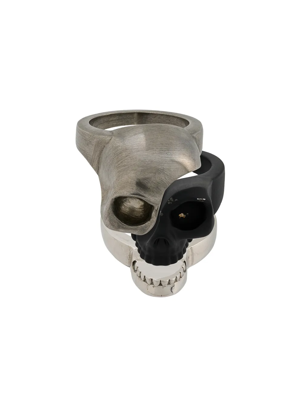 Alexander McQueen three piece Skull motif ring Eraldo US