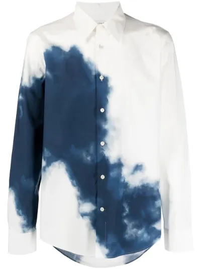 tie-dye pointed-collar shirt 