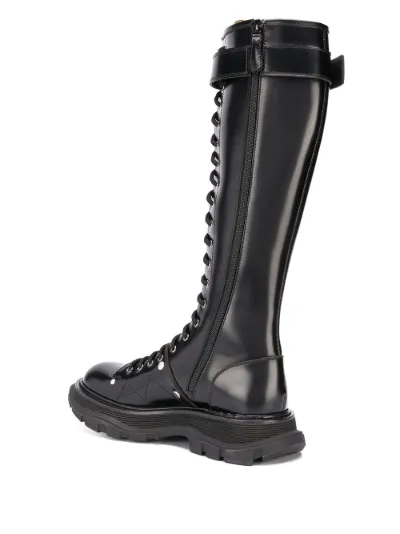 alexander mcqueen lace up boots