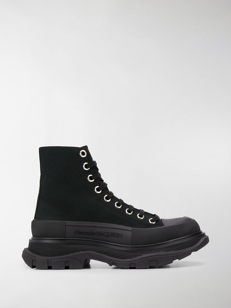 alexander mcqueen tread slick platform sneakers