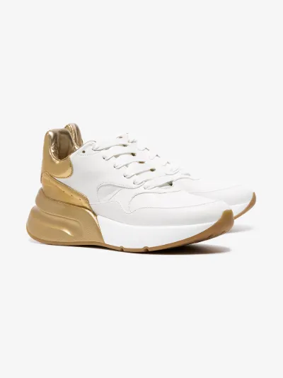 gold chunky sneakers