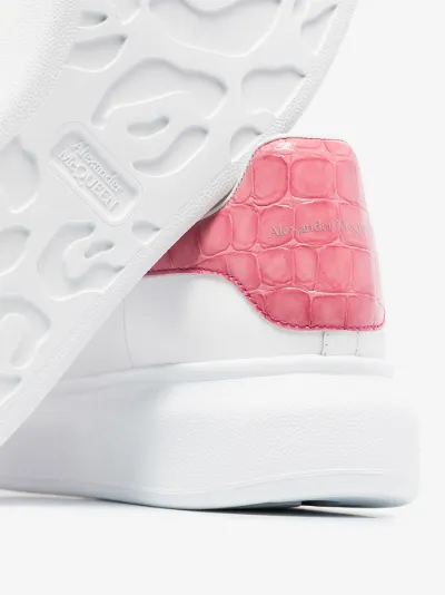 alexander mcqueen white & pink oversized sneakers