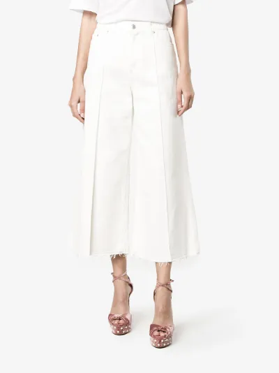 high waisted culottes jeans