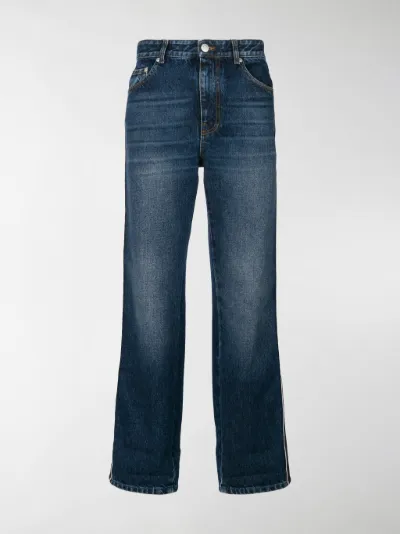 Alexander McQueen - wide-leg cropped jeans