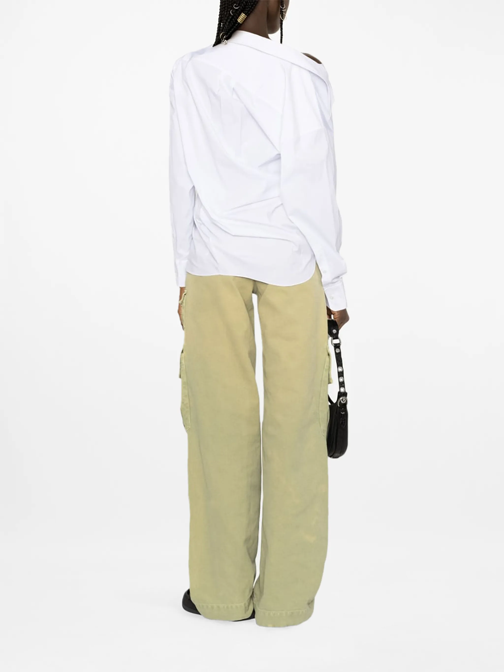 Alexander Wang asymmetric ruched shirt | Eraldo.com DJ