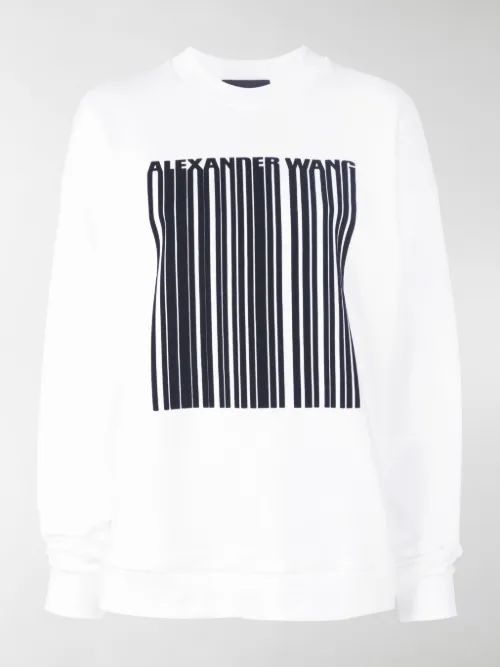 Alexander Wang - barcode logo sweatshirt