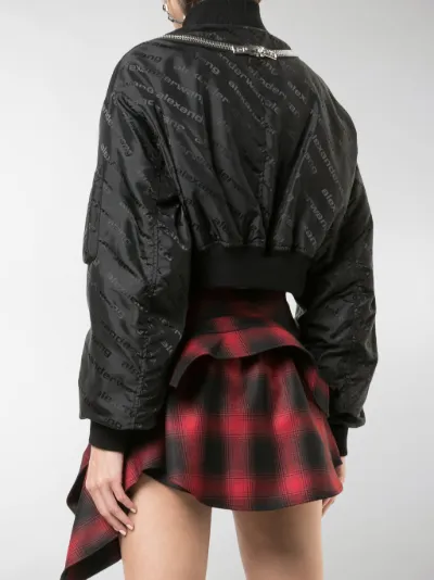 alexander wang cropped bomber jacket