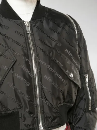 alexander wang cropped bomber jacket